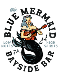 Sailor Mermaid Tattoo Guitar Playing Dive Bar Music Pinup Women's Racerback Tank