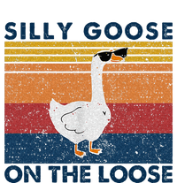 Silly Goose On The Loose Funny Saying Goose Funny Full-Length Apron With Pockets