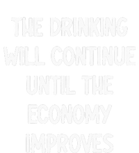 The Drinking Will Continue Until The Economy Improves Valucap Bio-Washed Visor