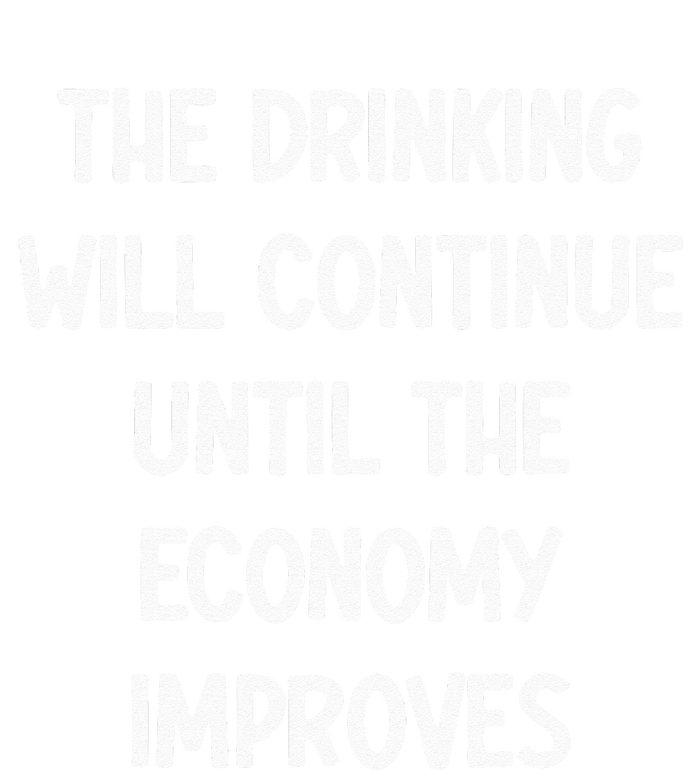 The Drinking Will Continue Until The Economy Improves Valucap Bio-Washed Visor