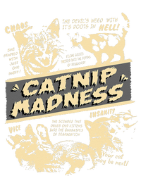 Vintage Catnip Madness Cute Kitten Funny Cat Men Women Grommeted Golf Towel