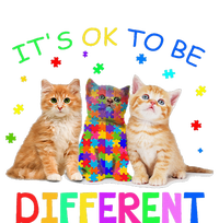 It's Ok To Be Different Cat Autism Awareness Valucap Bio-Washed Visor