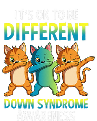 It's Ok To Be Different Dabbing Cat Down Syndrome Awareness T-Shirt