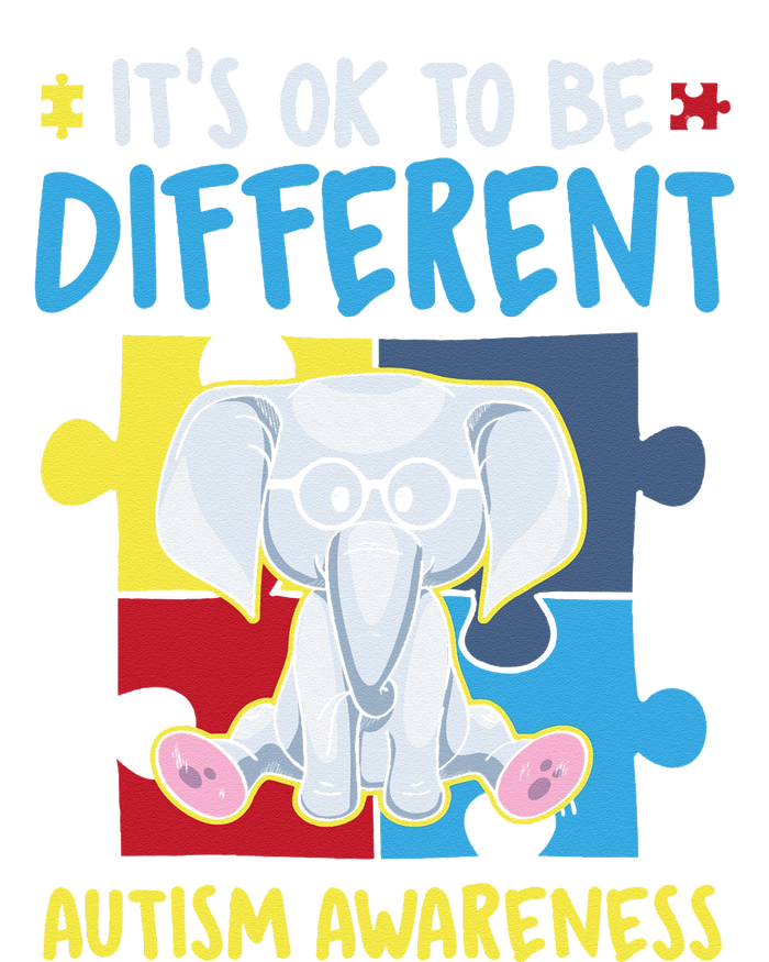 It's Ok To Be Different Cute Autism Awareness Elephant Kids Hoodie