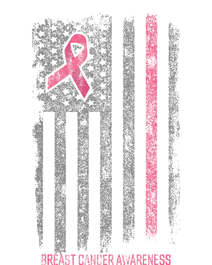 Breast Cancer American Flag Breast Cancer Awareness T-Shirt