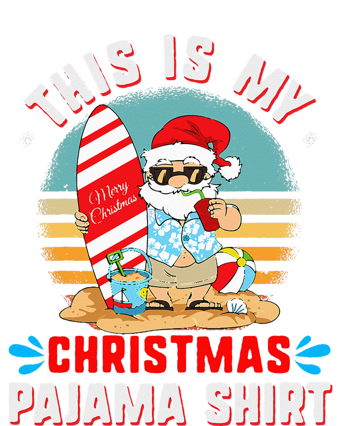 This Is My Christmas Pajama Funny Xmas PJ's Santa Bumper Sticker