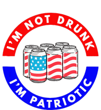 I'm Not Drunk I'm Patriotic Funny 4th of July Beer Drinking Performance Sprint T-Shirt