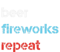 Beer Fireworks Repeat 4Th Of July Beer Drinking Long Sleeve Pajama Set