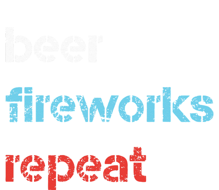 Beer Fireworks Repeat 4Th Of July Beer Drinking Long Sleeve Pajama Set