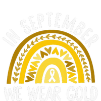 In September We Wear Gold Childhood Cancer Awareness Rainbow T-Shirt