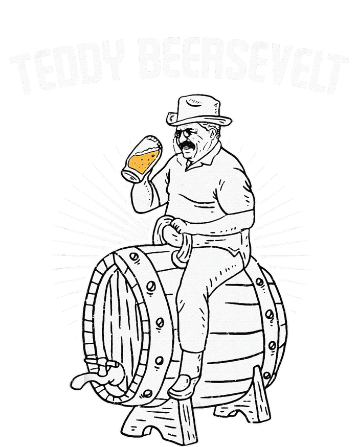 Teddy Beersevelt Theodore Roosevelt Beer 4th Of July Party Kids Tie-Dye T-Shirt