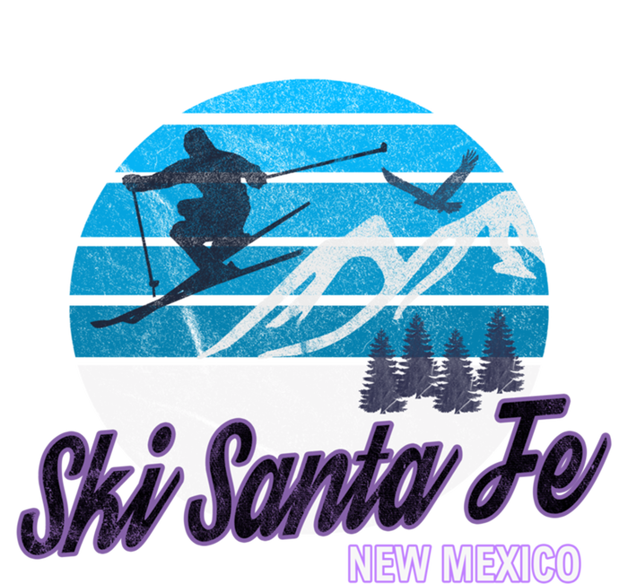 Ski Santa Fe New Mexico Usa Ski Resort Snowboarding Skiing Gift Striped Beanie with Solid Band