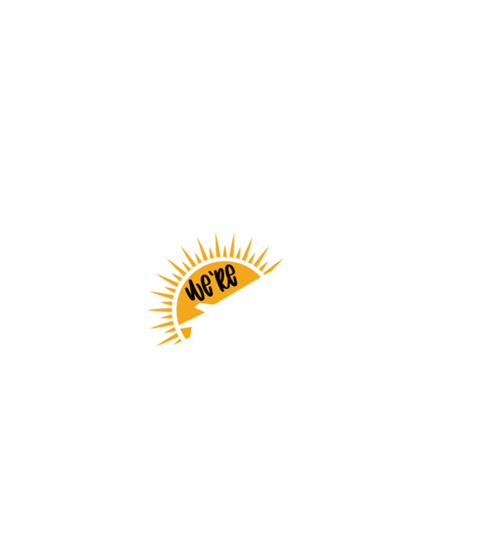 I Love It When Were Cruisin Together Cruising Ocean Life Gift Striped Beanie with Solid Band