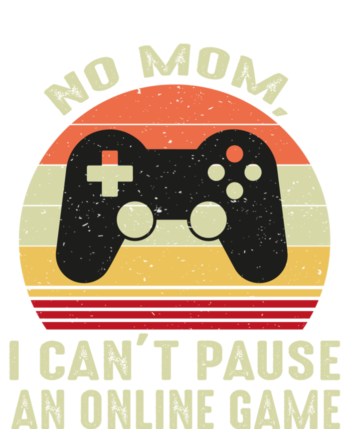 No Mom I Cant Pause An Online Game Retro Video Gamer Great Gift Sustainable Knit Beanie