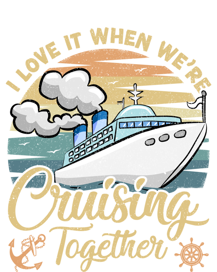 I Love It When Were Cruising Together Vintage Retro Cruise Gift Softstyle Adult Sport Polo