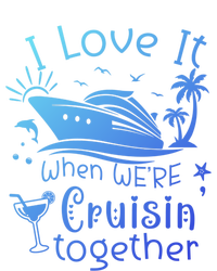 I Love It When Were Cruisin Together Funny Crusing Cruise Gift Kids Tie-Dye T-Shirt