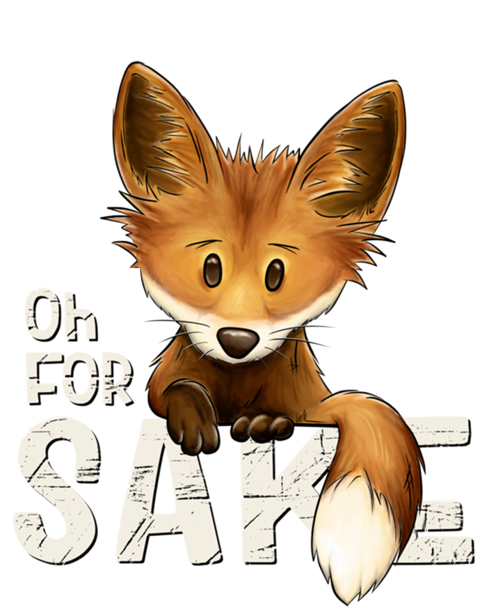 Oh For Fox Sake Funny Swearing Fox Pun Funny Gift Coaster