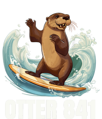 Surfing Otter 841 California Sea Otter 841 Cropped Pullover Crew