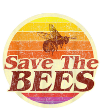 Save The Bees Funny Vintage Retro Distressed Tie-Dye T-Shirt