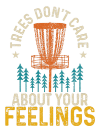 Disc Golf Trees Don't Care About Your Feelings Frolf Vintage Women's Knotted Racerback Tank