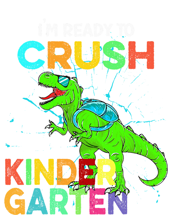 I'm Ready To Crush Kindergarten Dinosaur Back To School Women's Knotted Racerback Tank