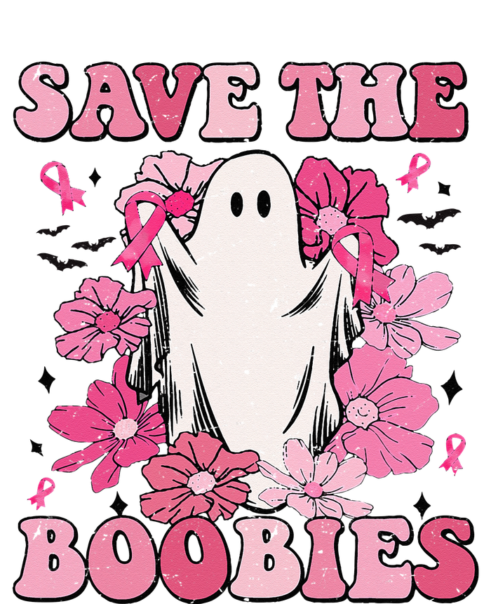 Save The Boobies Pink Ghost Woman Breast Cancer Halloween Toddler Hoodie