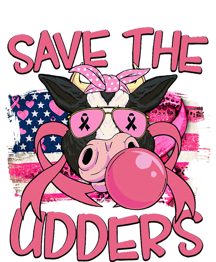 Save The Udders Breast Cancer Awareness Warrior Cow T-Shirt