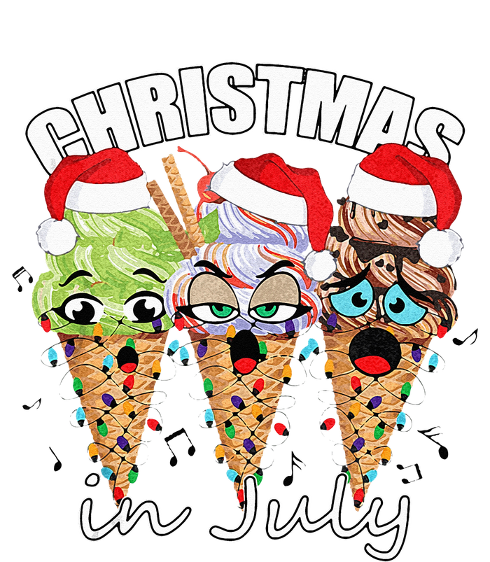 Funny Christmas in July Summer Icecream Performance Long Sleeve Polo