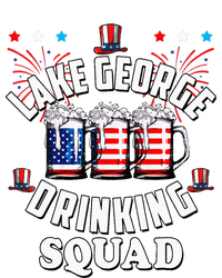 lake george drinking squad 4th of july usa flag beer Women's Racerback Tank