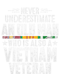 Never Underestimate OLD MAN Vietnam Veteran Dad Grandpa Metallic Star Ornament