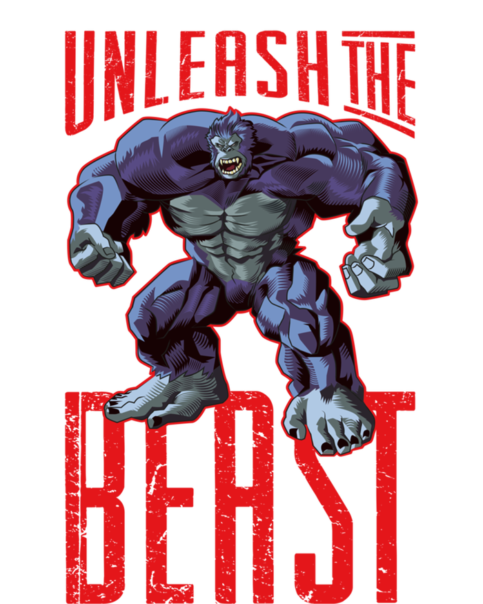 Gorilla Unleash The Beast Motivation Gym Mode Fitness Gift T-Shirt