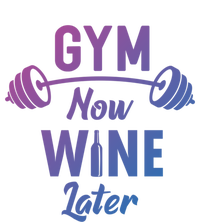 Gym Now Wine Later Funny Workout Weightlifting Barbell Cool Gift Ladies Long Sleeve Shirt