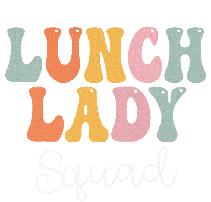 Lunch Lady Squad Retro Groovy Vintage First Day Of School Tie-Dye T-Shirt