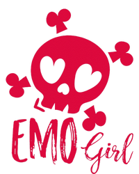 Emo Girl Pink Skull Emo Goth Music Ns Emotional T-Shirt