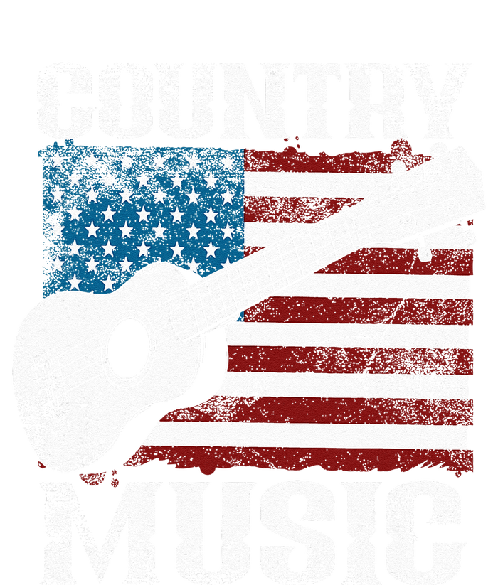 American Flag Guitar Player Funny Country Music Lover Tall T-Shirt