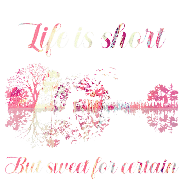 Life Is Short But Sweet For Certain Guitar Women’s Perfect Tri Rocker Tank