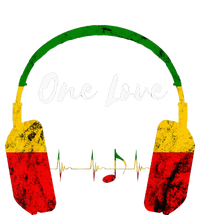 Rasta Reggae Music Headphones Jamaican Pride One Love Cooling Performance Crew T-Shirt