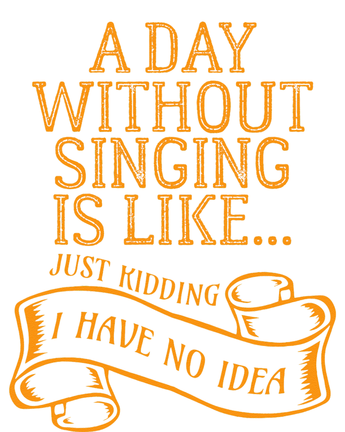 Funny Day Without Singing Singer Choir Music Vocals Zip Tote Bag