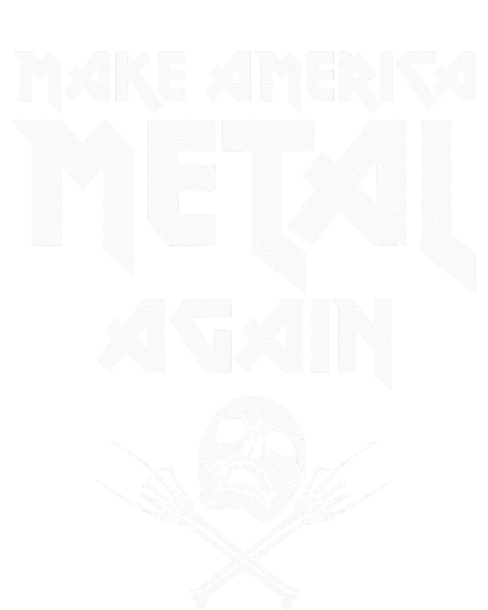 Make America Metal Again Skull Rock And Roll Heavy Music Baby Bodysuit