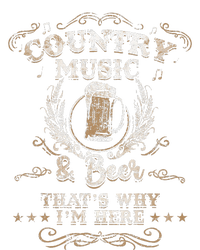 Vintage Country Music And Beer Thats Why Im Here Legends High Crown Mesh Back Trucker Hat