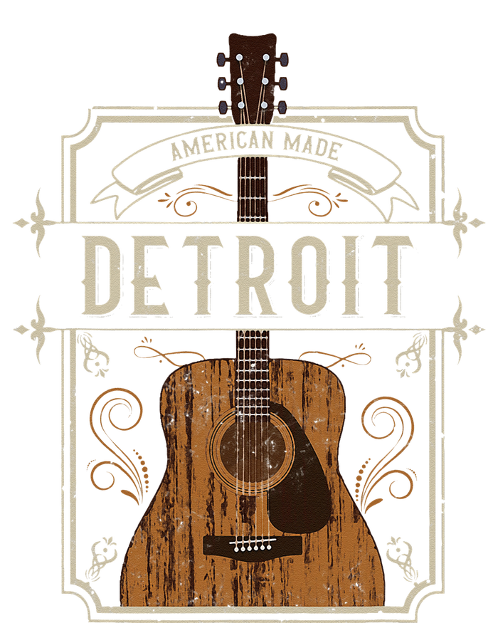 Vintage Detroit Country Music Guitar Player Souvenirs T-Shirt