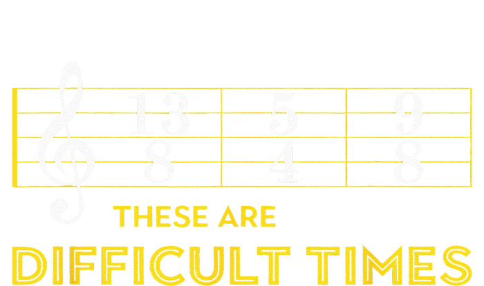 Musician Sheet Music These Are Difficult Times T-Shirt