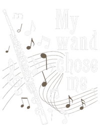 My Wand Chose Me Flute Player Flutist Marching Band Music T-Shirt