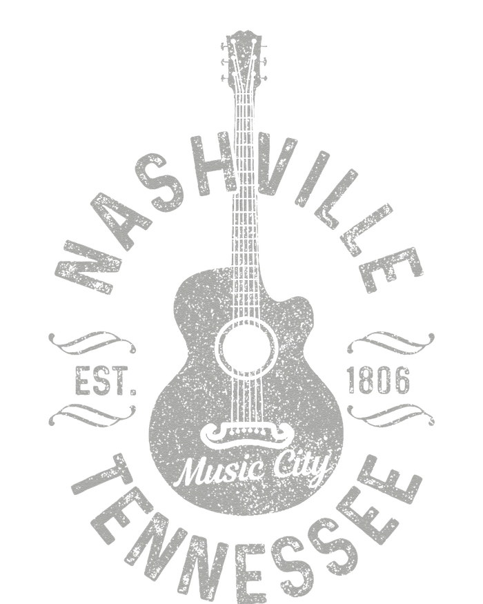 Nashville Tennessee Vintage Guitar Country Music City Gift Softstyle Adult Sport Polo