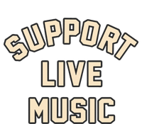 Support Live Music Musicians Local Bands Artists Music Lover Women's Crop Top Tee