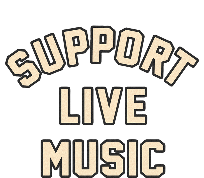 Support Live Music Musicians Local Bands Artists Music Lover Women's Crop Top Tee