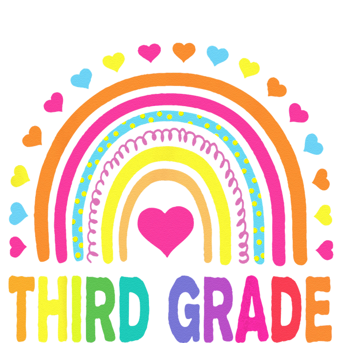 Third Grade 3rd Grade Rainbow Teachers Back To School Tie-Dye T-Shirt