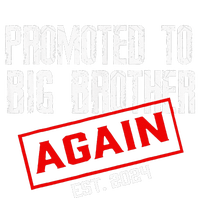 Promoted To Big Brother Again Est 2024 Big Bro 2024 Apparel Kids Long Sleeve Shirt