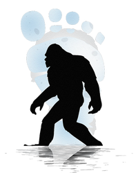 Sasquatch Footprint Moon Light Bigfoot Lovers Gifts T-Shirt