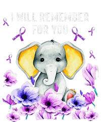 Alzheimer Awareness Cute Elephant I Will Remember For You T-Shirt